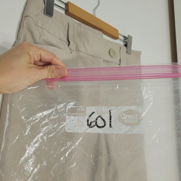 Reitmans Women's Khaki High Waist Cotton Blend Leg Stretch Capri Pants Size 11 - Picture 13 of 13